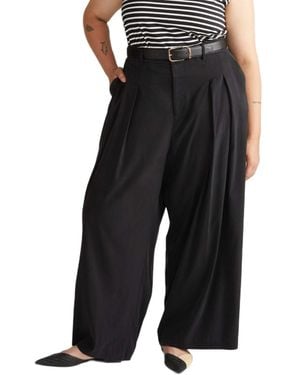 UNIVERSAL STANDARD Plus Cooling Cupro Wide Leg Pant - Black
