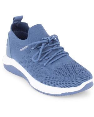 Tahari Ferrari Lace Up Sneakers - Blue