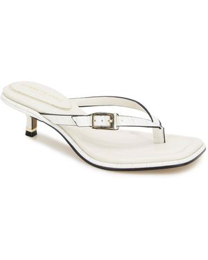 Kenneth Cole Gillie Kitten Heel Sandals - White