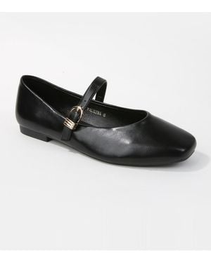BERNESS Palmina Mary Jane Ballet Flats - Black