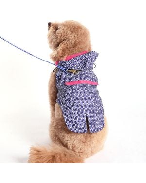 Trina Turk Raincoat & Harness Set - Blue