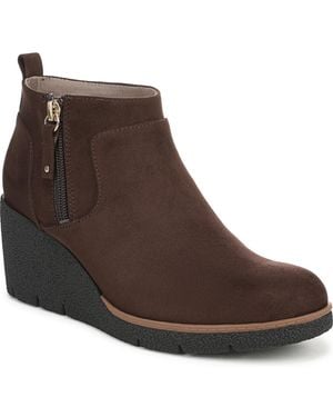 Dr. Scholls Bianca Wedge Booties - Brown