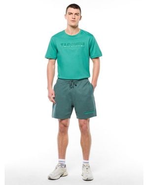Sergio Tacchini Strisce Pull-on Regular-fit Shorts - Green