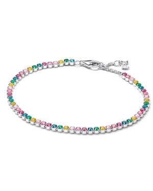 PANDORA Rainbow Tennis Bracelet - Metallic