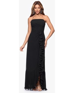 Xscape Strapless Long Ball Gown - Black