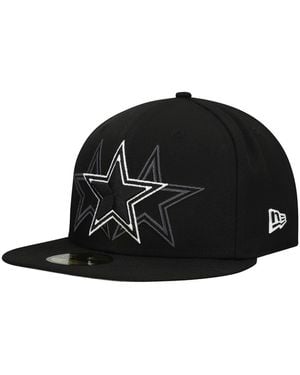 KTZ Dallas Cowboys Tri-hit 59fifty Fitted Hat - Black