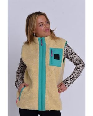 OOSC Method Sherpa Vest Dusky Pink - Blue