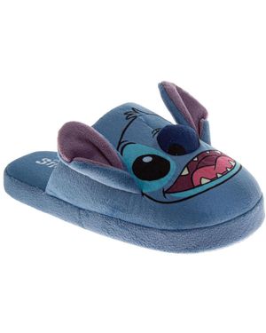 Disney Girls Classic Plush Slippers - Blue