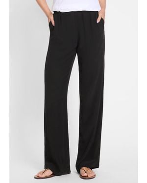 Olsen Lisa Straight Pull-on Pant - Black