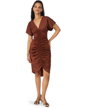 Steve Madden Aimee Short Sleeve Dress - Red