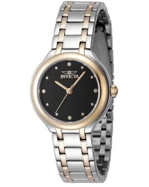 INVICTA WATCH 48229 Wildflower Quartz 3 Hand Black Dial Watch