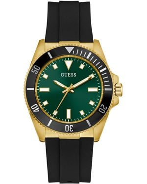 Guess Black Analog Watch - Green