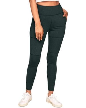 Walkpop Haley Compression Active legging With Multi-pocket Detail - Blue