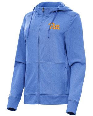 Antigua Pitt Panthers Seeker Full-zip Hoodie - Blue