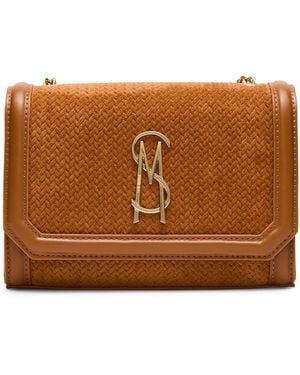 Steve Madden Larisaw Rivet Logo Mini Crossbody Handbag - Brown