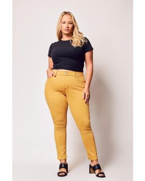 Slink Jeans Plus Size High Rise Skinny Pants - Blue