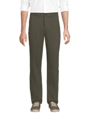 Lands' End Travel Kit Comfort Waist Classic Fit Chino Pant - Green