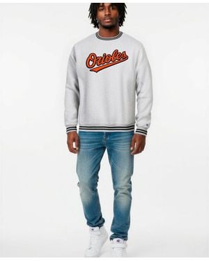 Champion Baltimore Orioles Reverse Weave Crewneck Sweatshirt - Blue