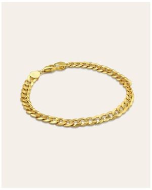 Zoe Lev Large Cuban Link Chain Bracelet - Metallic