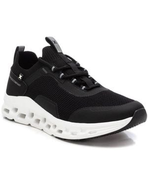 Xti Waffle Sole Casual Athletic Sneakers - Black