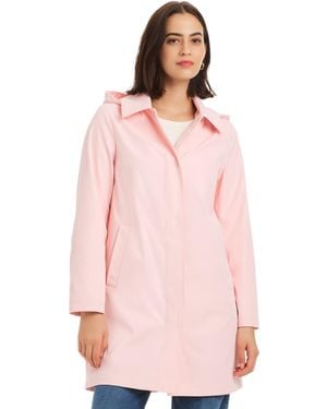 Kate Spade Hooded A-line Coat - Pink