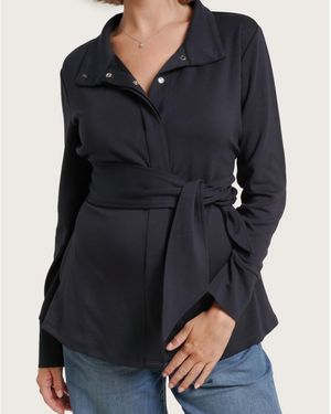Nom Maternity Maternity Elevated Lounge Jacket - Black