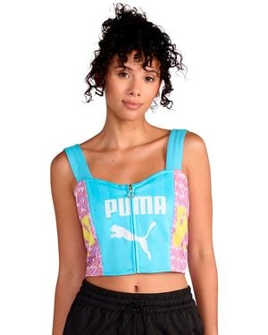 PUMA Sleeveless Jersey Tank Top - Red