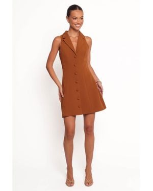 Petal & Pup Barrett Mini Dress - Brown