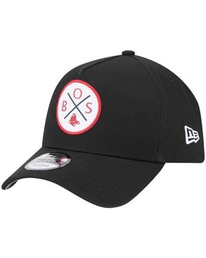 KTZ Boston Red Sox 9forty A-frame Adjustable Hat - Black