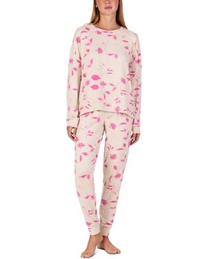 Sanctuary Crewneck Long-sleeve Sweater-knit Top And Pants - Pink