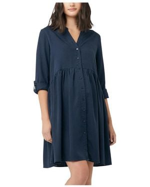 Ripe Maternity Maternity Demi Shirt Dress - Blue