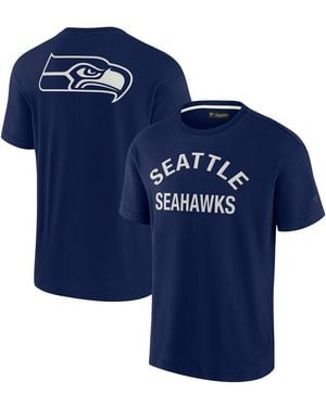 Fanatics And College Seattle Seahawks Super Soft Short Sleeve T-shirt - Blue