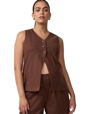 Ingrid & Isabel Ingrid + Isabel Maternity Ingrid & Isabel Postpartum Linen Jumpsuit - Brown