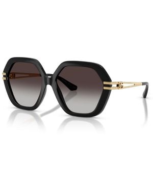 Dolce & Gabbana Geometric Gradient Sunglasses Dg6210 - Brown