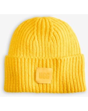 UGG Chunky Ribbed Beanie - Yellow
