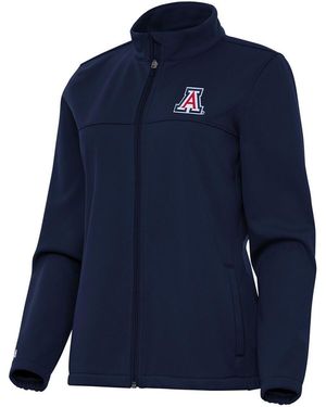 Antigua Arizona Wildcats Links 2 Full-zip Golf Jacket - Blue