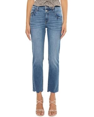 KanCan Essentials Kathleen High Rise Slim Straight Jeans - Blue