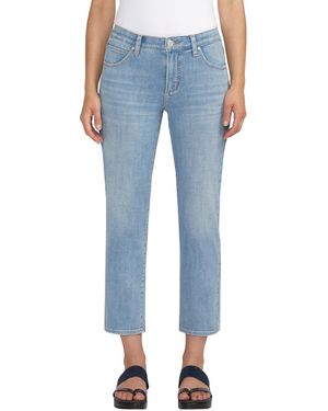 Jag Ruby Mid Rise Straight Cropped Jeans - Blue