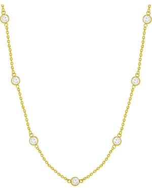 And Now This 18" Statement Necklace - Metallic