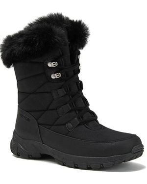 Lands' End Expedition Trail Waterproof Lace Up Snow Boots - Black