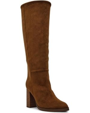Dolce Vita Bardonny Wide-calf Tall Block Heel Dress Boots - Brown