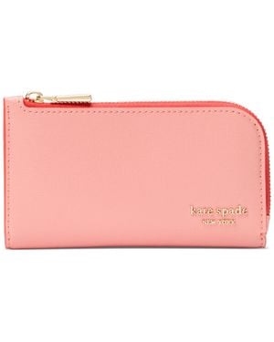 Kate Spade Devin Pop Trim Small Bifold Leather Wallet - Pink