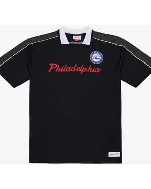 Mitchell & Ness Philadelphia Celtics Polo Shirt - Black