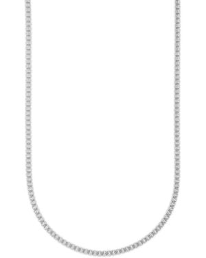 Macy's Diamond-cut Ice Chain Necklace - White