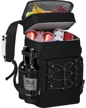 Gnuadz 28l Camping Outdoor Picnic Insulated Backpack - Black