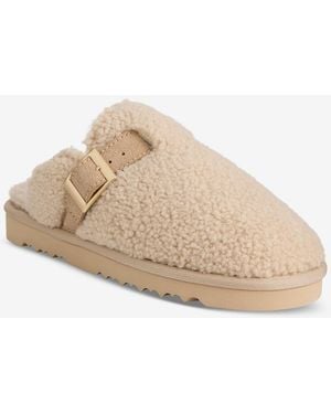 Style & Co. Ryderr Round Toe Slippers - Natural