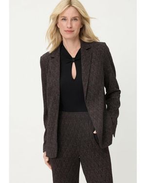 Olsen Sparkle Blazer. - Black