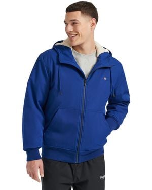 Champion Sport Shell Hooded Zipper Jacket - Blue