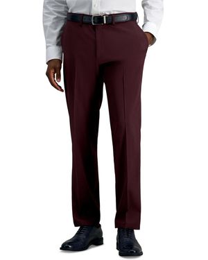 Kenneth Cole Slim-fit Stretch Dress Pants - Red