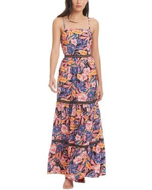 Red Carter Tie Back Maxi Dress Cover-up - Red